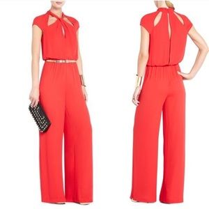 BCBGMaxAzria Regula Jumpsuit Jewel Red Medium